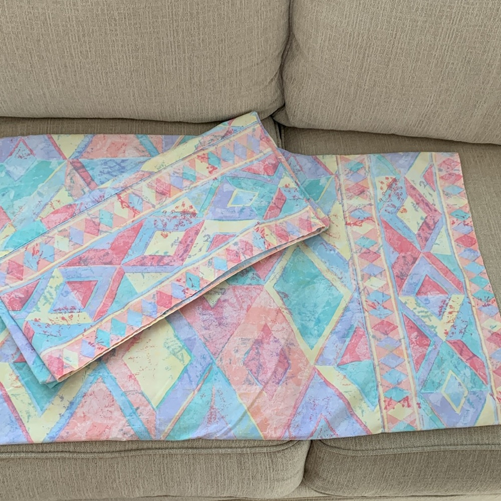 Vintage Pastel Wamsutta King Pillowcases